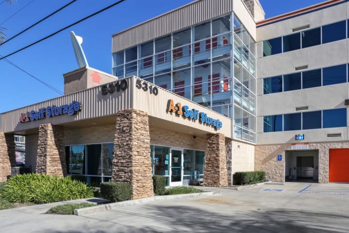 The front office of A-1 Self Storage on Vineland in North Hollywood, California.