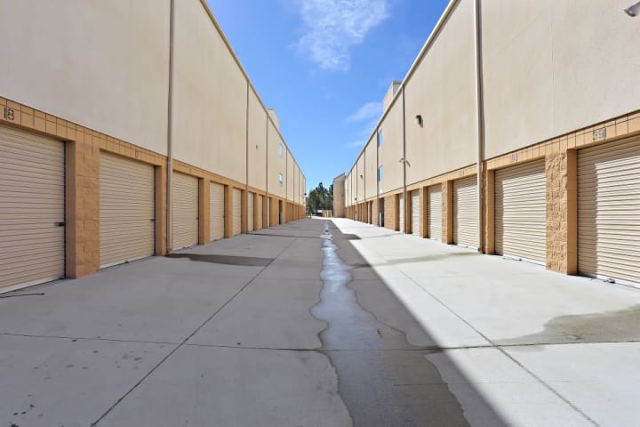 Wide driveways allow for travel through the facility at A-1 Self Storage in Chula Vista, even during peak busy hours.