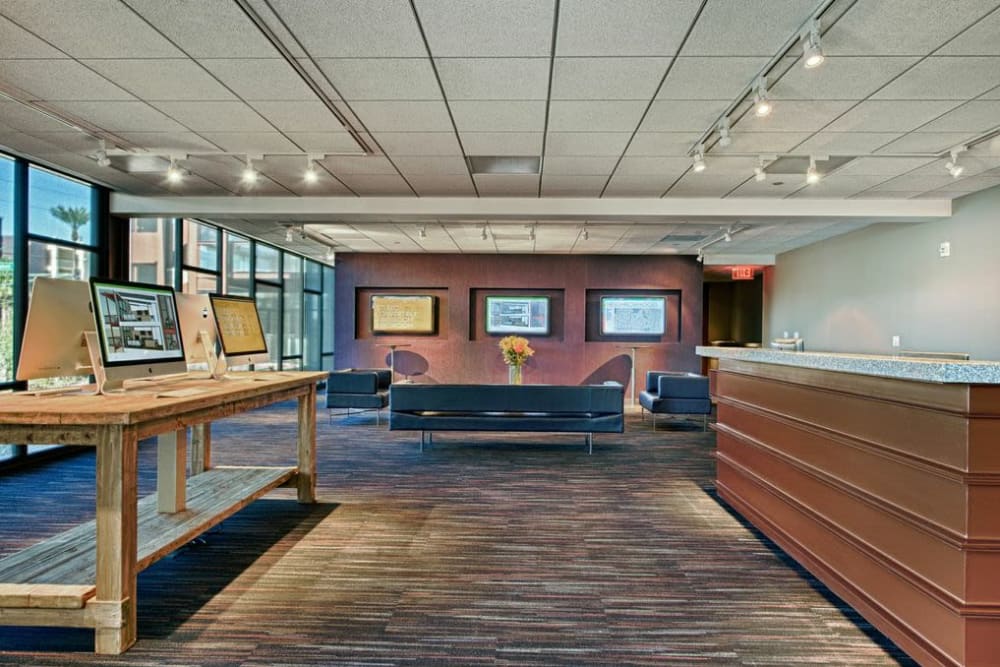 Luxury community business center at Domus in Phoenix, Arizona
