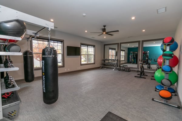Functional fitness room at Gibson Flowery Branch | Apartments in Flowery Branch, Georgia