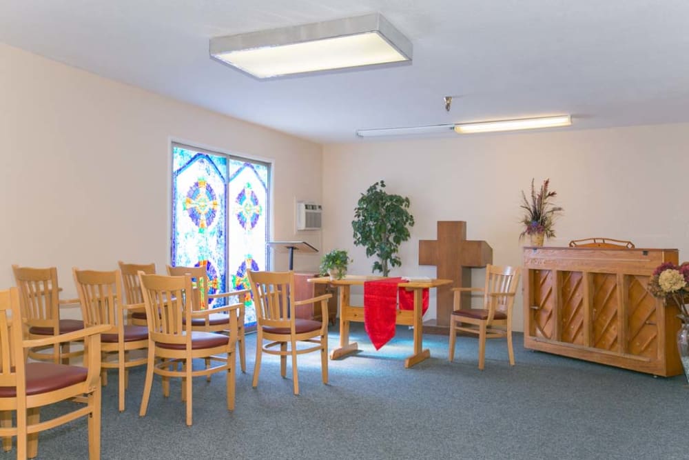 Worship area at Sherwood Village Assisted Living & Memory Care in Tucson, Arizona