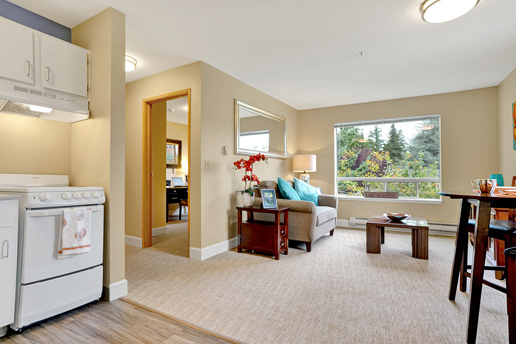 View the spacious floor plans that the senior living in Mountlake Terrace is offering