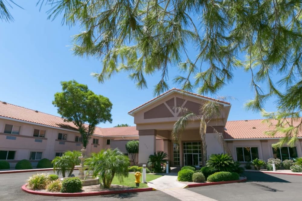 Elegant exterior at The Citadel Senior Living in Mesa, Arizona