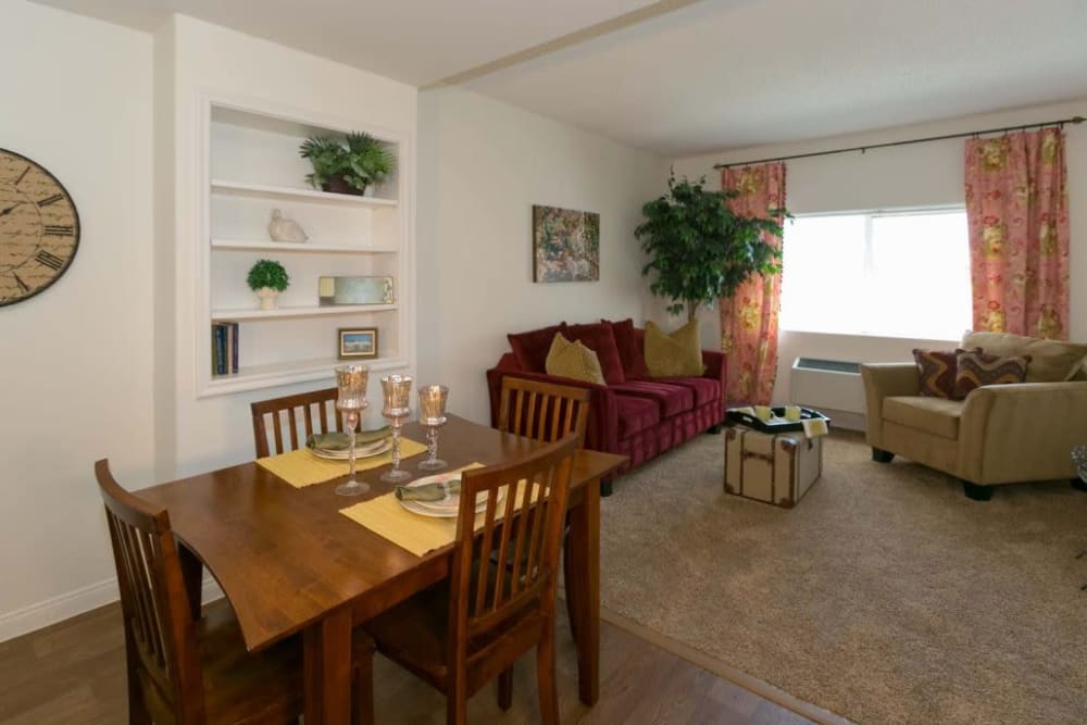 Sitting area and dining room at The Citadel Senior Living in Mesa, Arizona