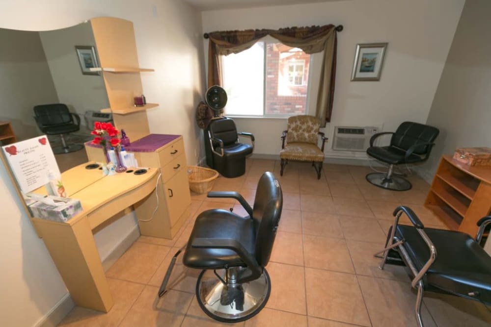 Beauty salon of Rose Court in Phoenix, Arizona