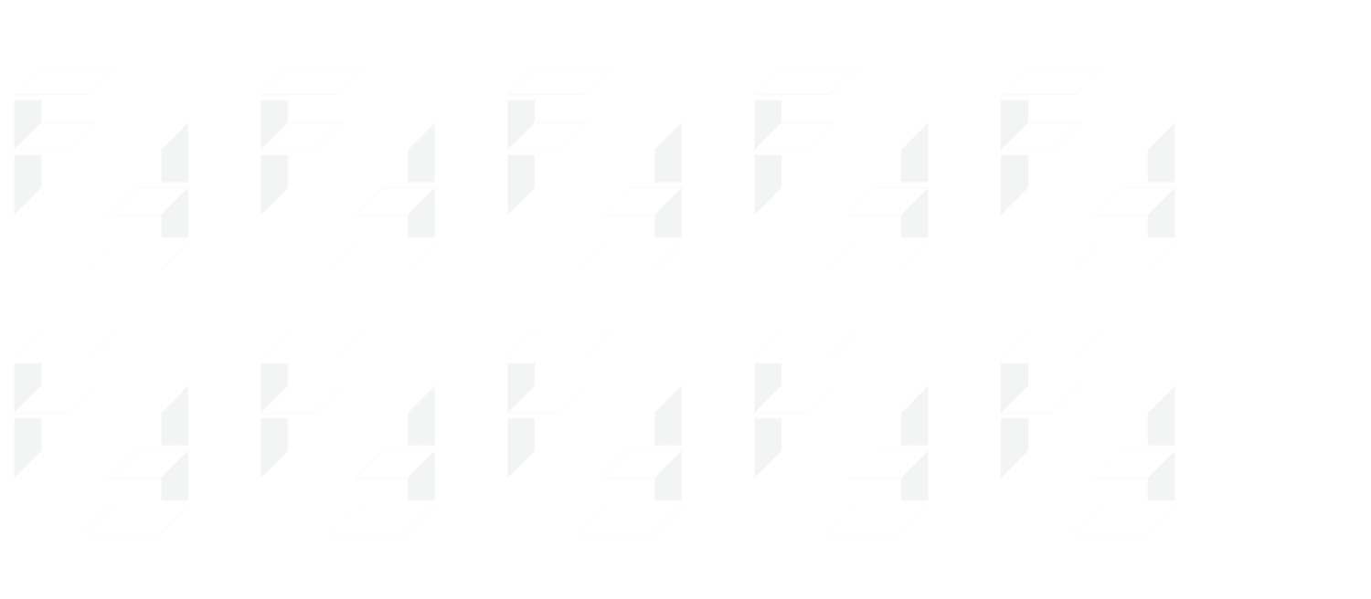 Translucent 'F' logo for Fusion in Jacksonville, Florida