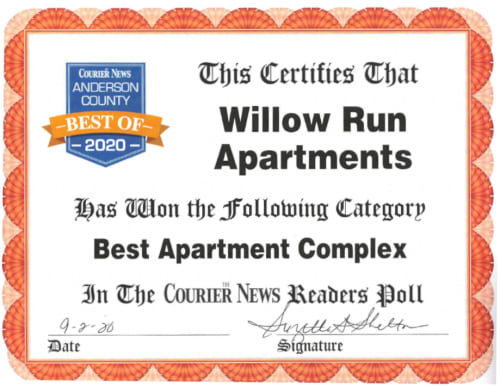 Best Apartment Complex Award
