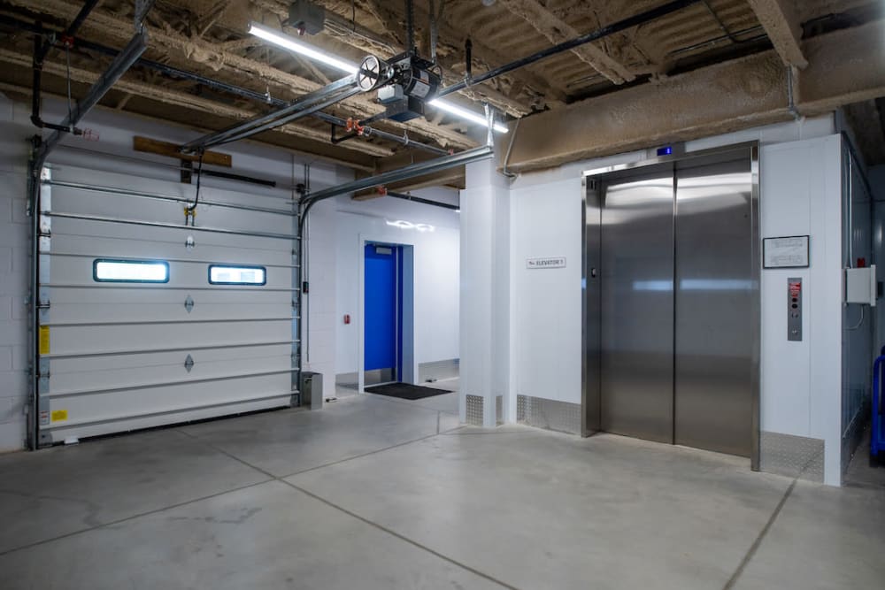 Elevator and Loading Bay at Apple Self Storage - Richmond Hill
