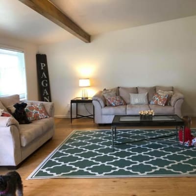 comfortable living spaces at Carter Lake in Joint Base Lewis McChord, Washington