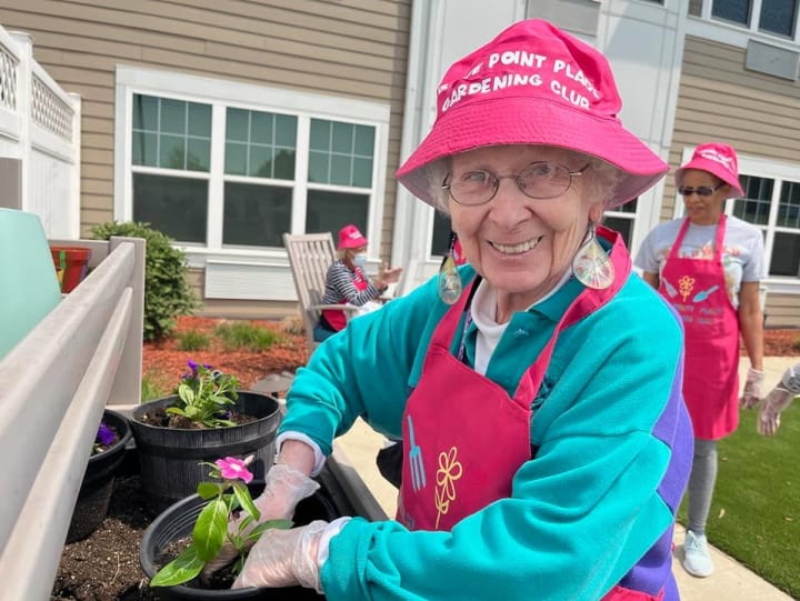 Grace Point Place Memory Care Planting Season in Oak Lawn Illinois