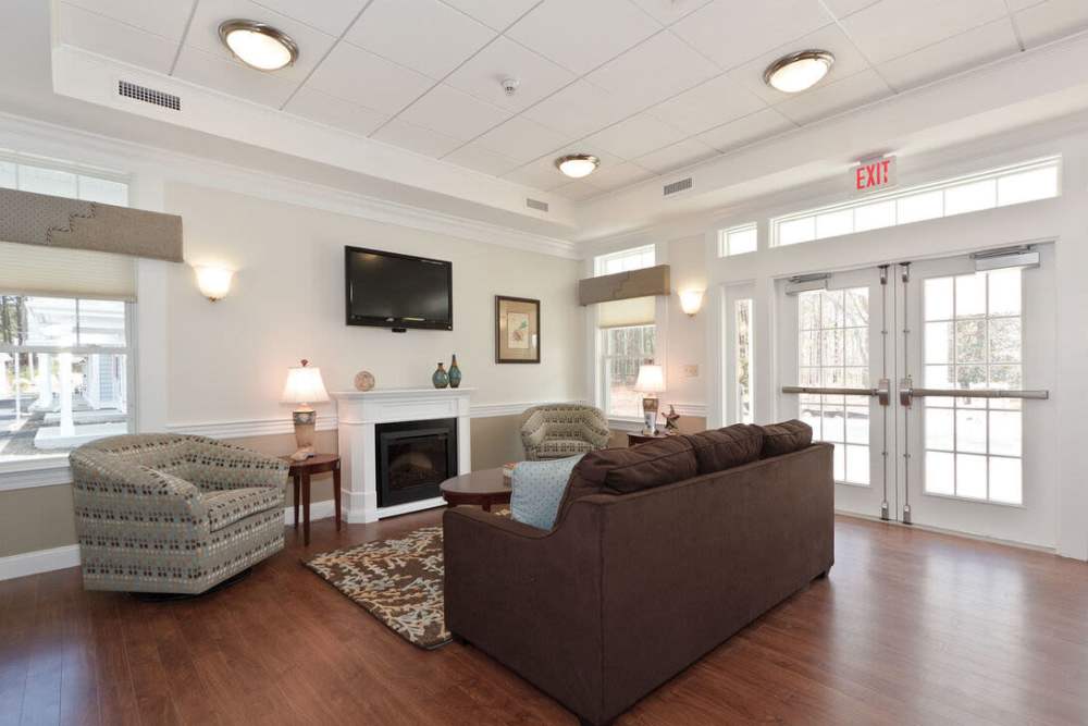 Community living area at Little Neck Village in Marion, Massachusetts