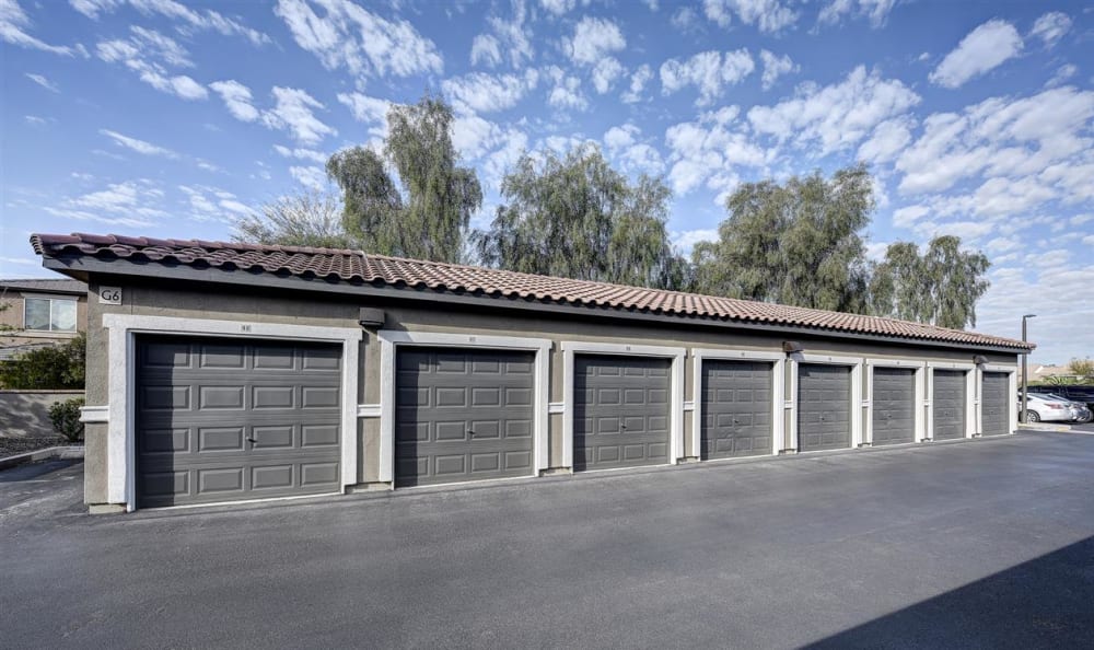Separate garages available at The Highlands at Spectrum in Gilbert, AZ