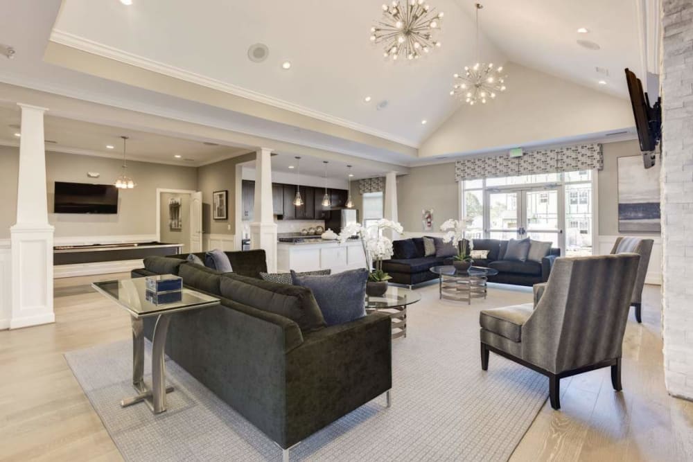 Clubhouse at Avanti Luxury Apartments in Bel Air, Maryland