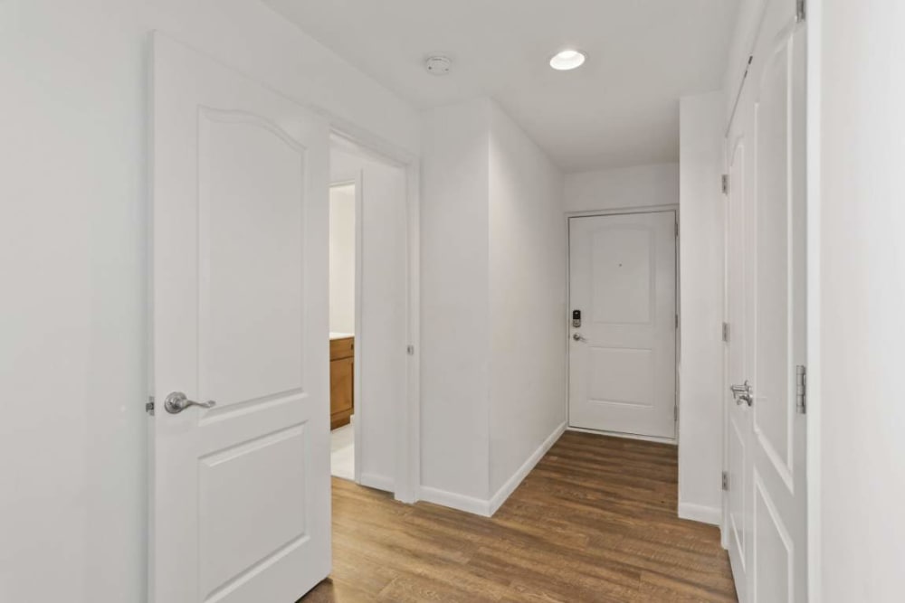 Private entrance to an apartment at Annen Woods Apartments in Pikesville, Maryland