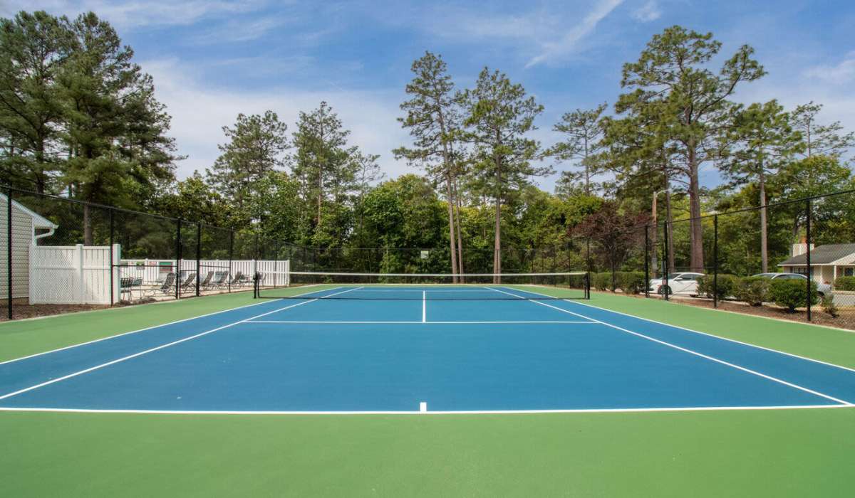 tennis court at Sand Ridge in Wilmington, North Carolina