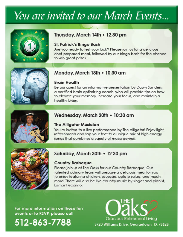 Open event at The Oaks Gracious Retirement Living.