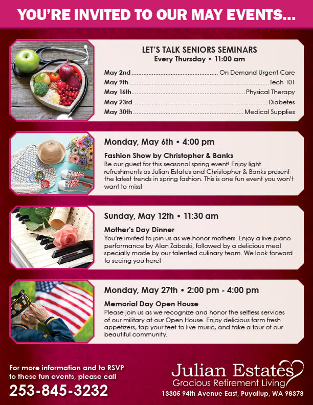 Open event at Julian Estates Gracious Retirement Living.