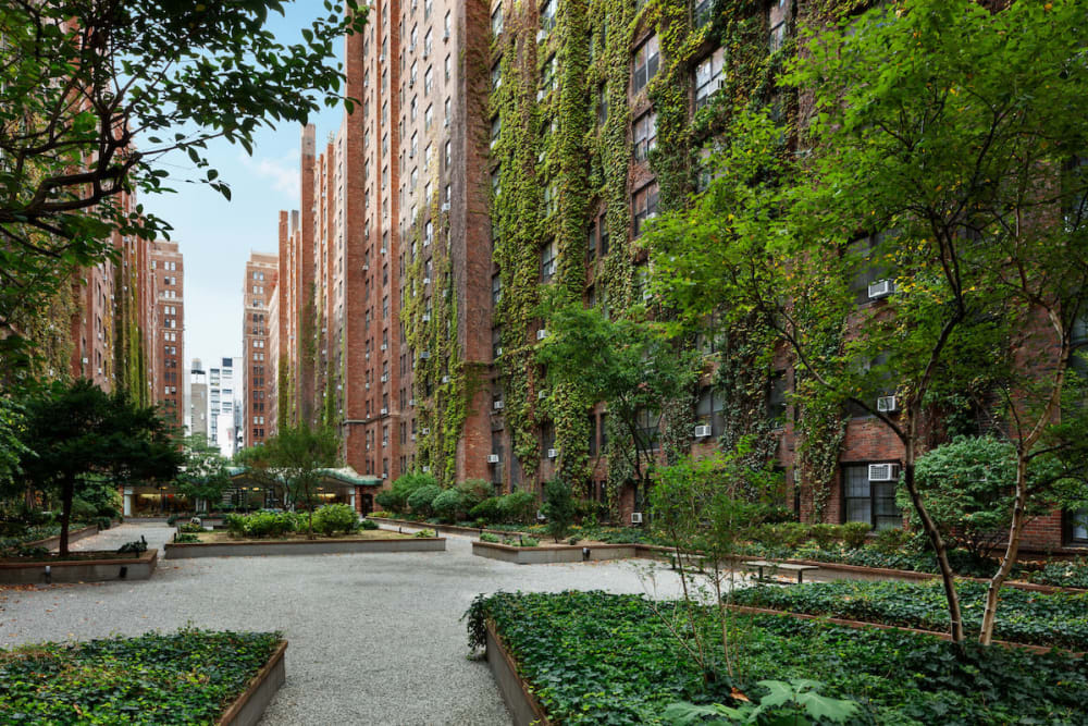 Chelsea gardens near London Terrace Gardens in New York, New York