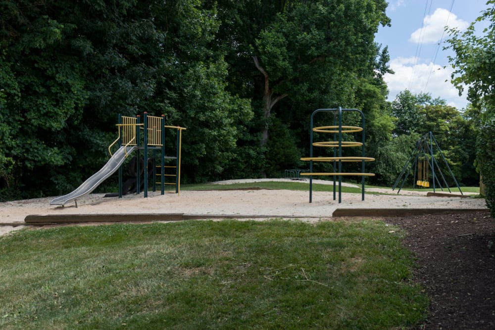 Children's playground at Old Mill Townhomes in Lynchburg, Virginia
