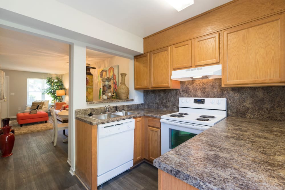 Kitchen at Old Mill Townhomes in Lynchburg, Virginia
