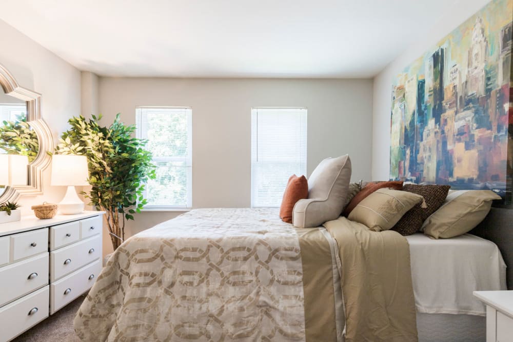 Bedroom at Old Mill Townhomes in Lynchburg, Virginia
