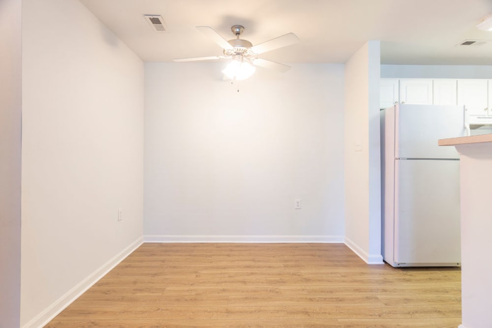 Dining nook off kitchen at The Greens at Sunchase in Farmville, Virginia