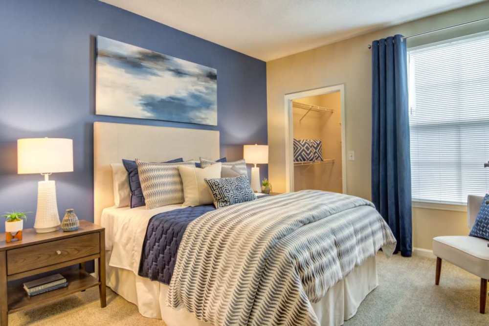Bedroom at Grande Club Apartments in Duluth, Georgia
