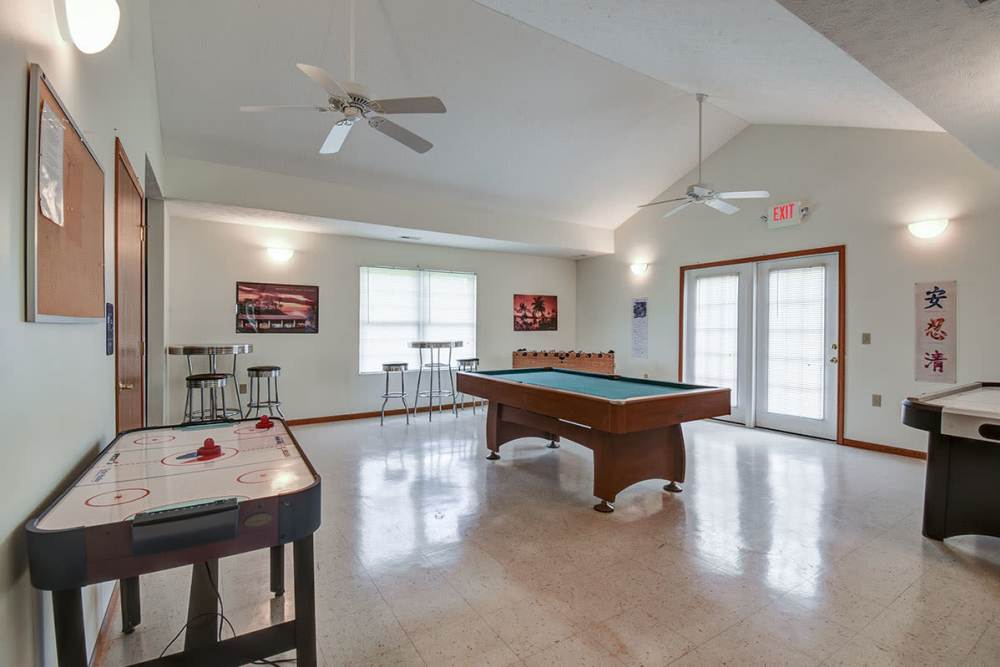 Game room at Oakmont Greene I in Mount Hope,West Virginia