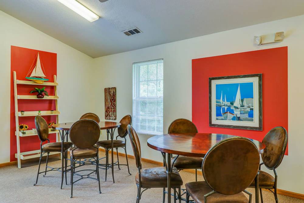community dinning area at Jenny Greene in Hardeeville, South Carolina