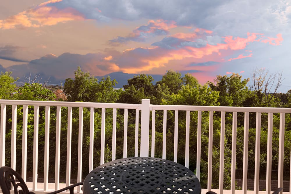 View from an apartment balcony at Harmony at Chantilly in Herndon, Virginia