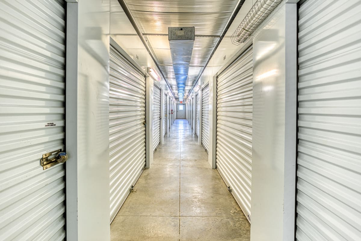 Climate-controlled storage units at Devon Self Storage in Hoover, Alabama