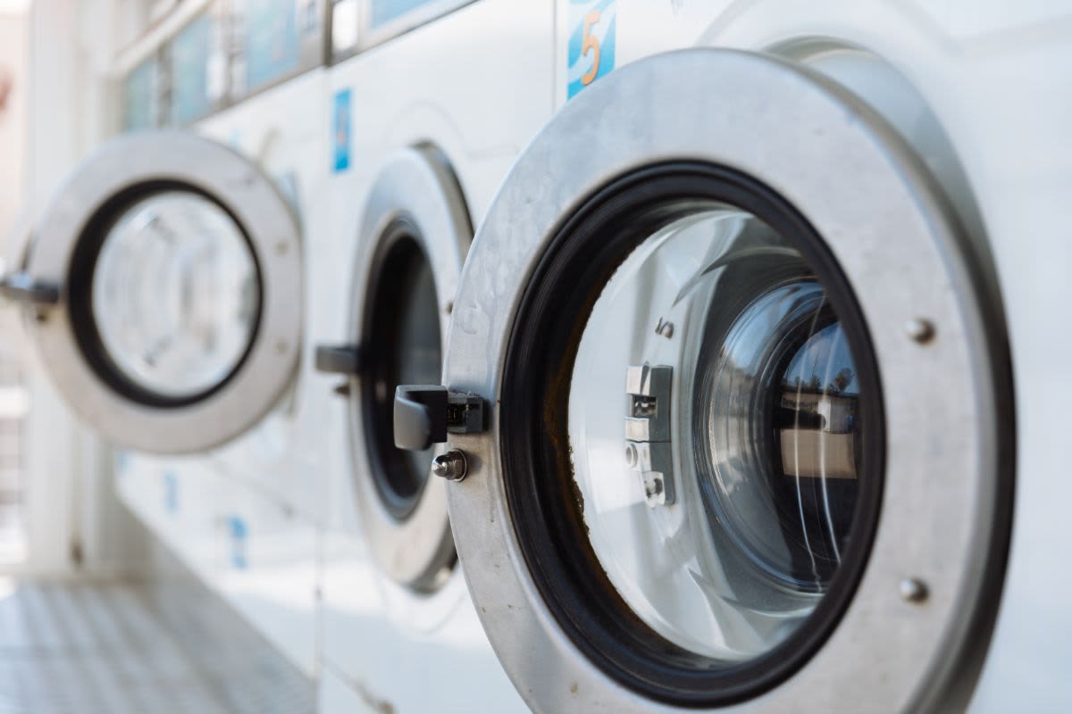 Washer and dryer at La Silva in San Antonio, Texas