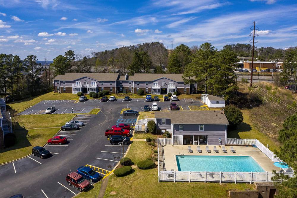 Aerial Photo at Homewood Heights Apartment Homes in Birmingham, Alabama