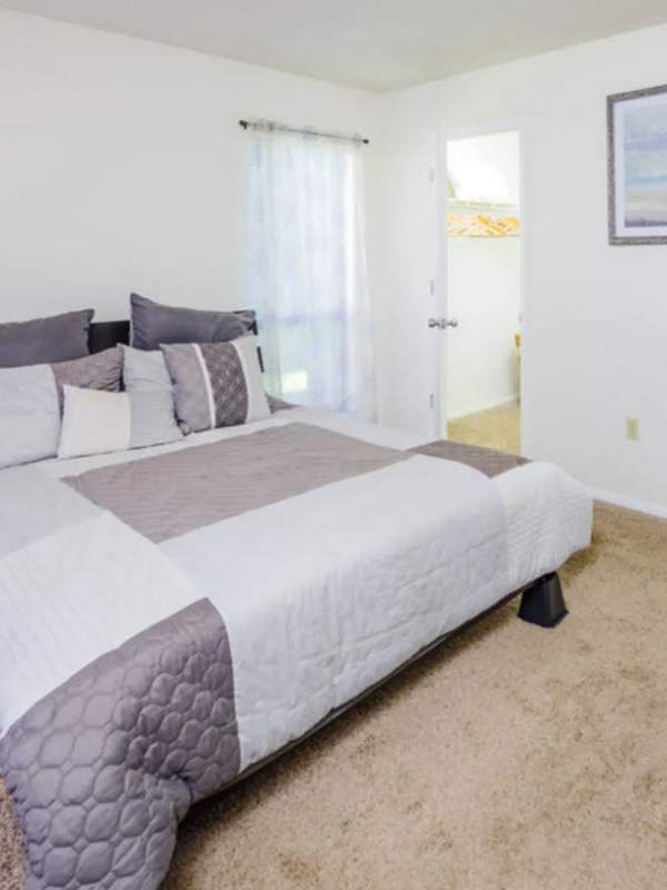 Bedroom in an apartment at The Kelston in Charlotte, North Carolina