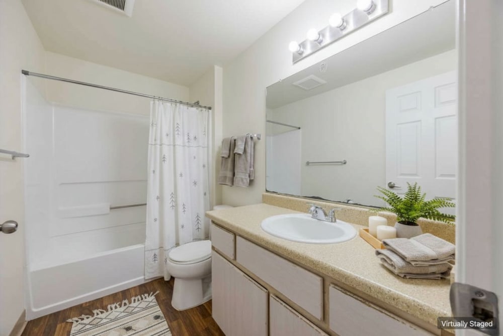 Bathroom at Tualatin View Apartments, Portland, Oregon