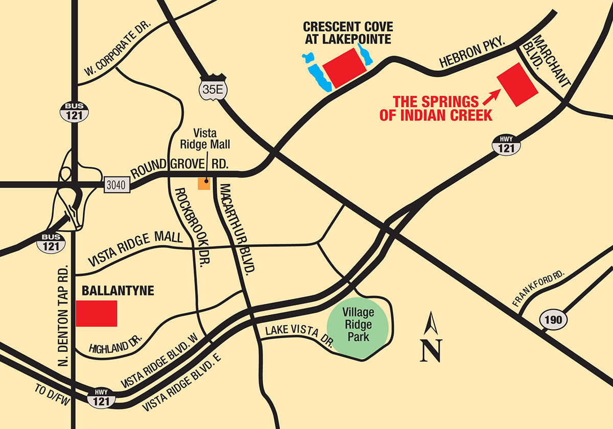 Map of The Springs of Indian Creek