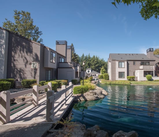 Hidden Lake, a sister property to Wolf Ranch Condominium Rentals in Sacramento, California