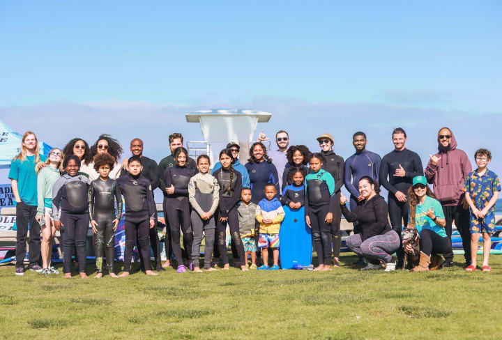 Group Photo in a scenic view