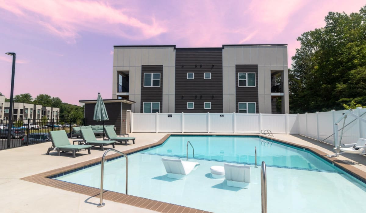 Pool at 5 Row in Charlottesville, Virginia
