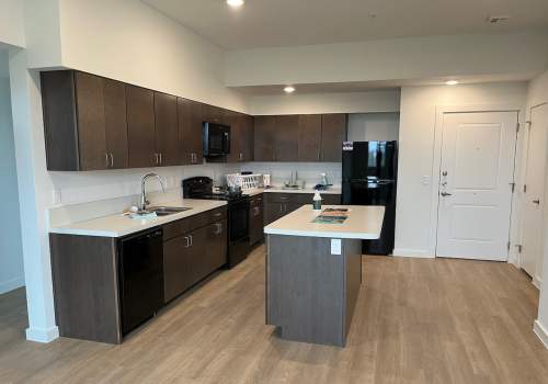 Kitchen at Parker Lane Apartments in Austin, Texas