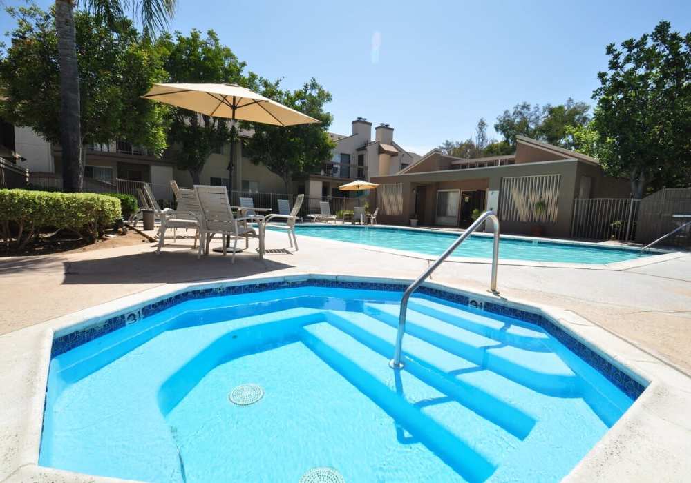Pool area at Oak Hill in Escondido, California