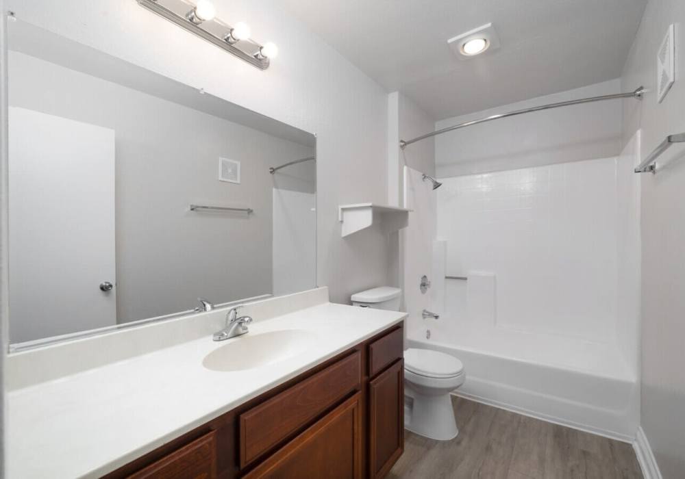 Bathroom with bath tub at Shadowridge Summerwind in Vista, California