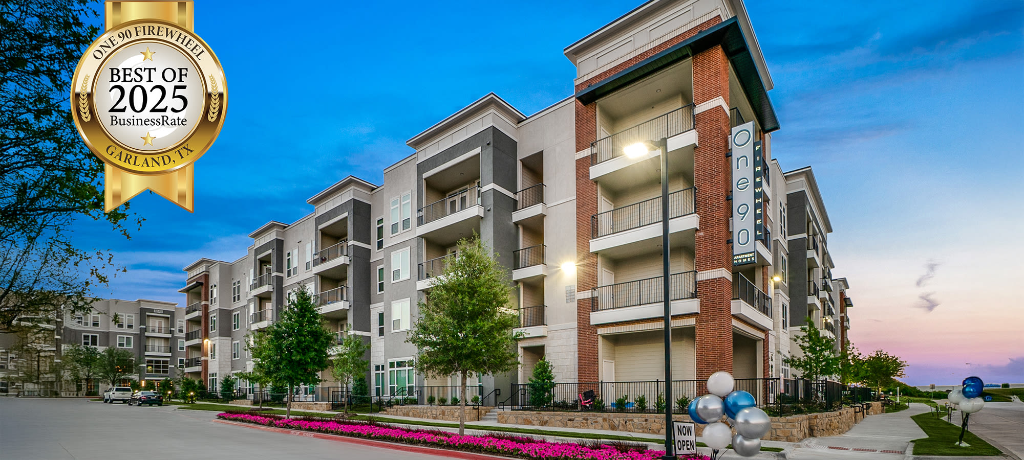 Front Facing View of One90 Firewheel in Garland, Texas
