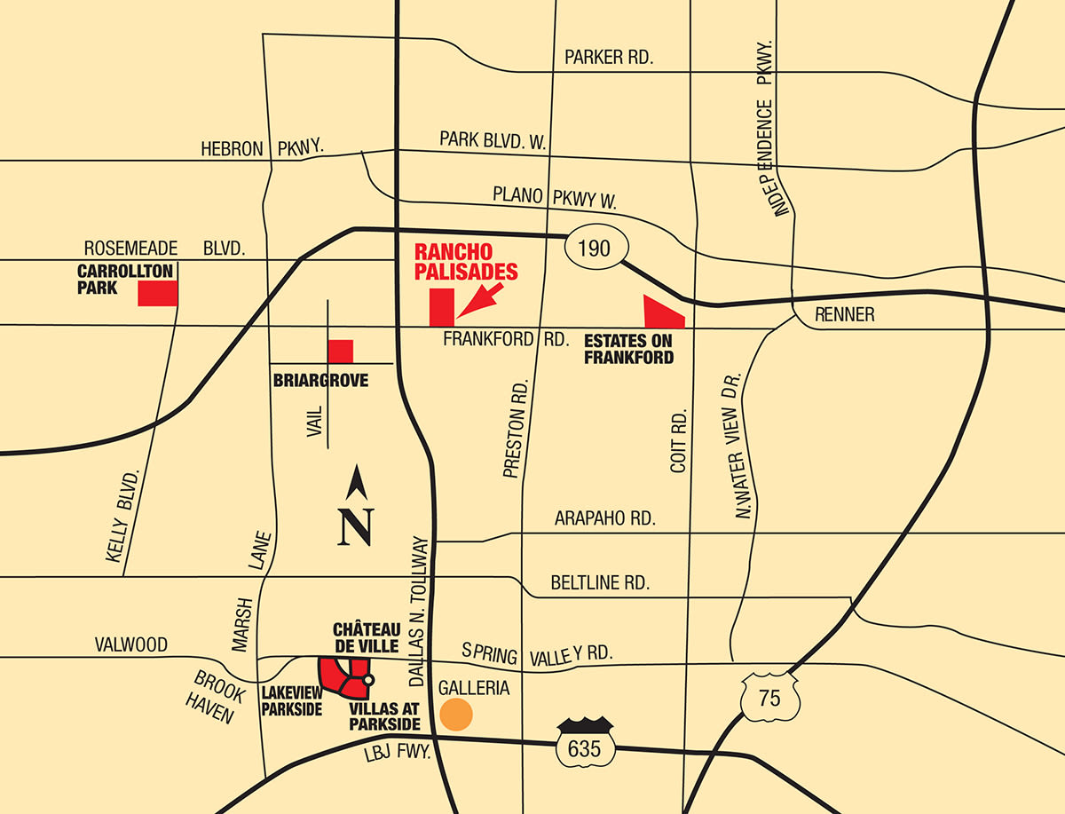Map of Rancho Palisades