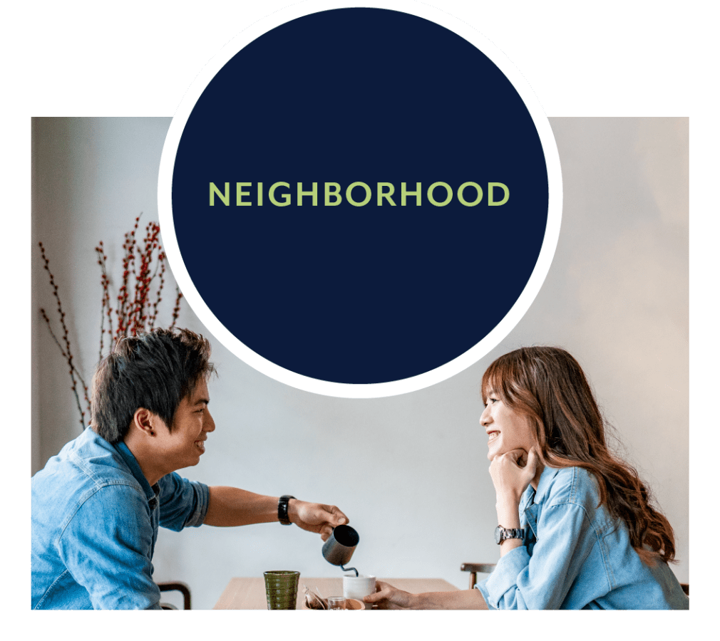 Neighborhood at Annen Woods Apartments in Pikesville, Maryland