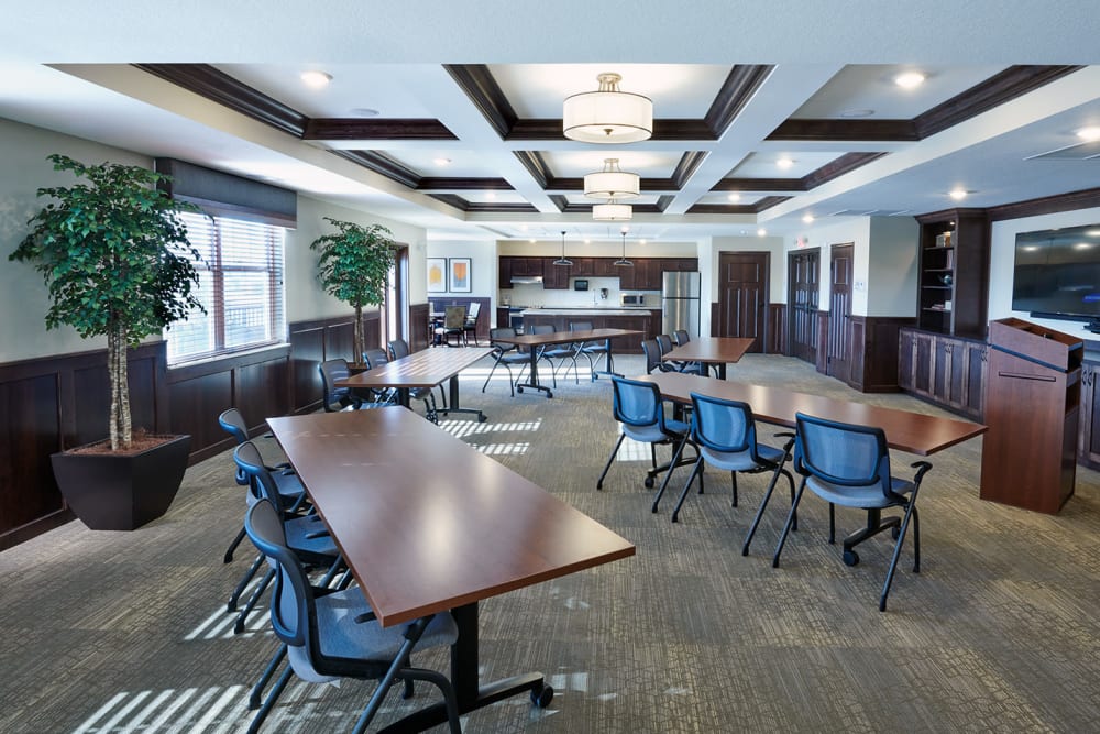 Community room at Amira Choice Plymouth in Plymouth, Minnesota