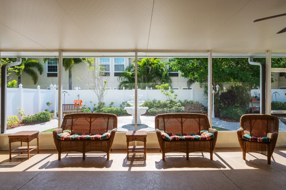 Sun room at Grand Villa of Largo in Florida