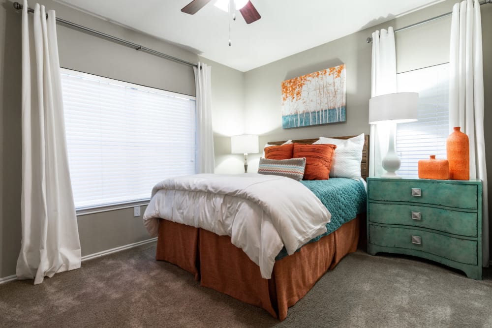 Spacious bedroom at Marquis at Ladera Vista in Austin, Texas