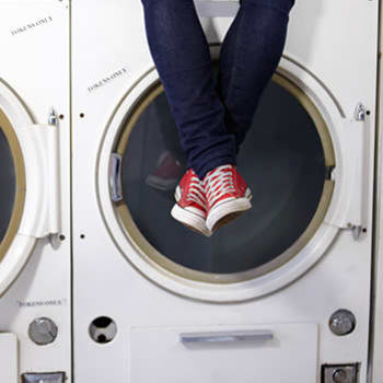 Onsite laundry facility at Calgary Place Apartments in Calgary