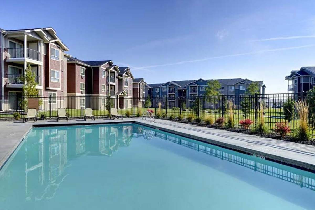 View amenities like our Heated Outdoor Swimming Pool  at Colorado Springs, Colorado